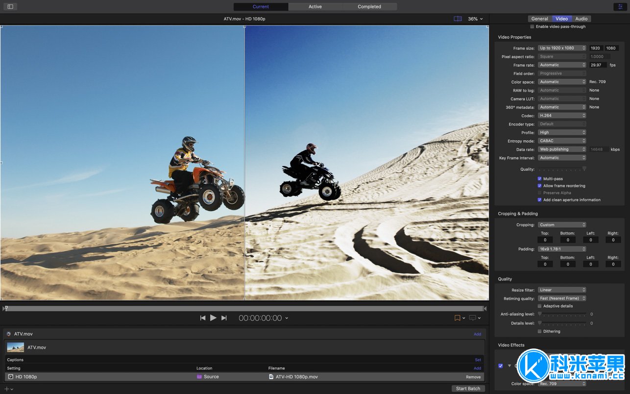 Compressor v4.6.4 FCPX编码工具 for mac Compressor v4.6.4 FCPX编码工具 for mac