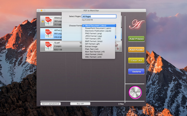 PDF to Word&Document Converter v6.2.3 PDF批量格式转换 for mac下载